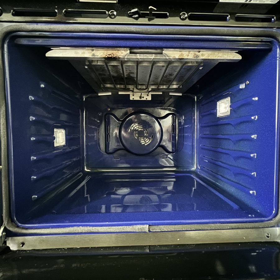 The same oven interior clean after a Puretek Global Cleaning deep clean